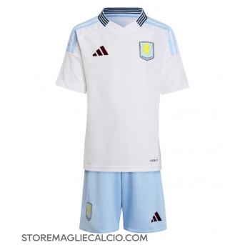 Aston Villa Maglia Gara Trasferta Repliche 2024-25 Bambino